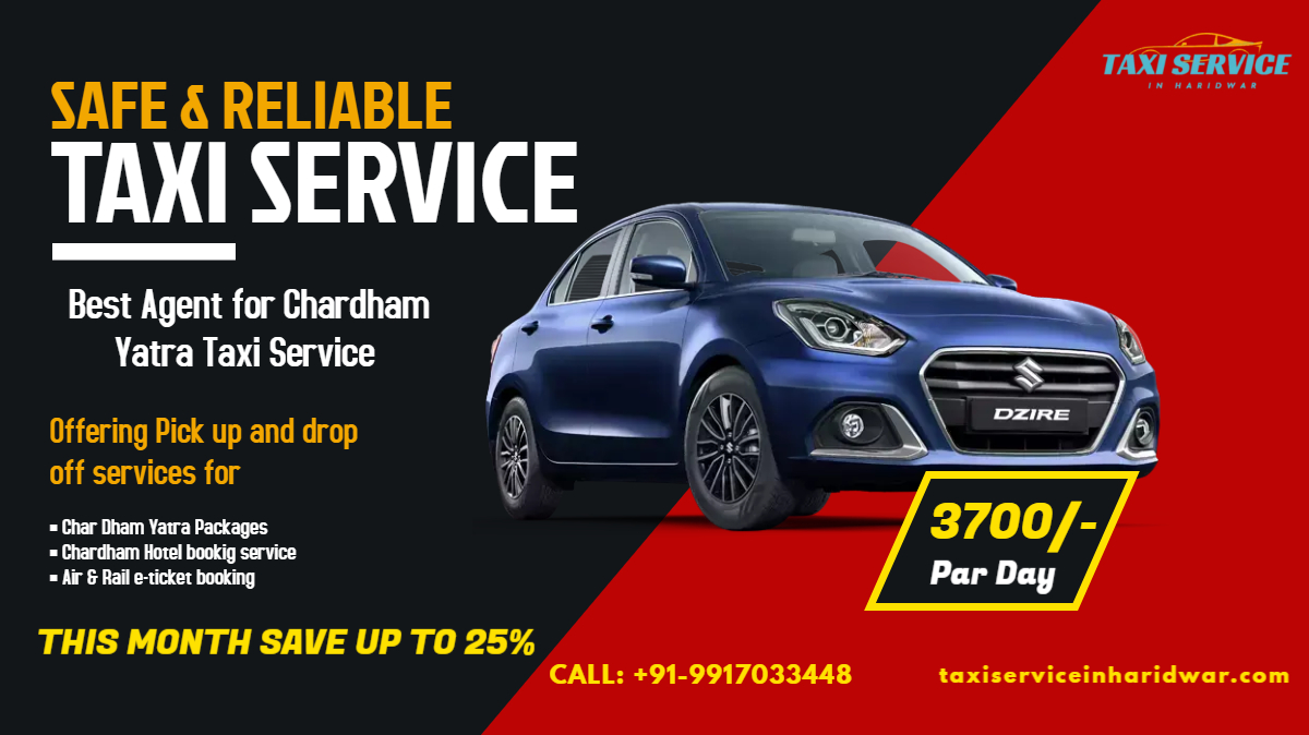 Contact the best agent for Chardham Yatra taxi service and enjoy your tour!