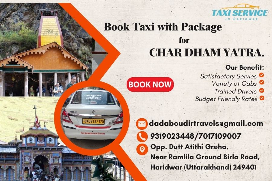 Book taxi with package for Char Dham Yatra 2024.